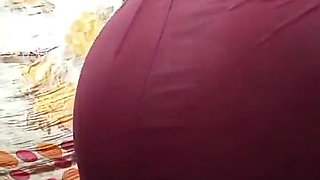 Cute  Desi sister-in-law's open bath goes viral