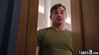 Blond masturbated and got laid roughly