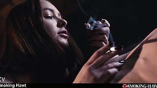 18 Yo Teen MATTY MILA PEREZ Smoking Porn - Smoking Fetish Cigarette Smoke Tasting Cum