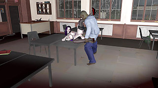 Busty Hot Teacher Fucked Hard By a Big Cock Stud and Got Creampied