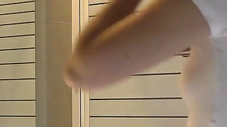 Long Legs Cute Beauty College Girl in a School Uniform Mini Skirt Flashes Pussy and Ass in Black Stockings