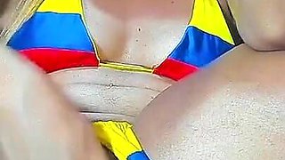 Colombian Girl Deep Bigger Dildo Until Squirt Alot Drinking All Hot Juices Daddy Lovee
