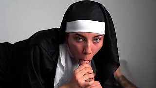 Naive Nun is Tricked by WhatsApp and Exorcises a Cock p1
