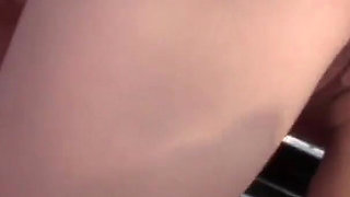 While playing the guitar the slut gets fucked on the pikup