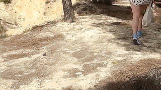 Trashing Outside in the Park Near Picnic Zone