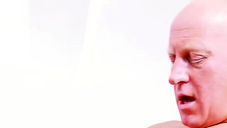 Fat Cock old Husband seduce Teen Maid with perfect Tits to