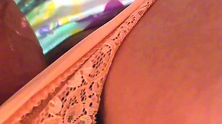 Chick lets a stranger rub his cock on her clit on the public bus