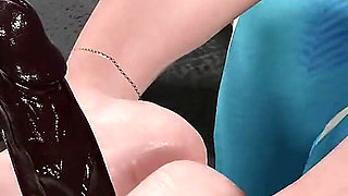 R. Mika Feet to Cock Wrestling