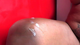 Busty Babe Irena Blows Big Cock Infront of Glory Hole