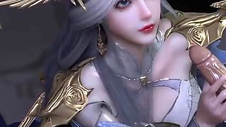 3D Hot Cosplay Slut Wearing Sexy Dress Got Fucked so Hard