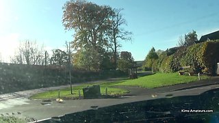 Two Matures Give a Guy a Blowjob in the Back of a Car