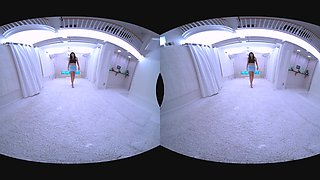 Hot Milf Strip-Tease In The White Studio