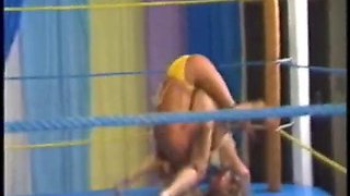 Bikini ring wrestling