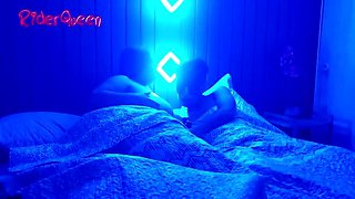 Stepson fucks curvy MILF in motel bed - RiderQueen big tits homemade