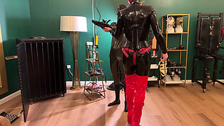 Ava Fetish Art Puts Perv in the Box and Facefucks Him