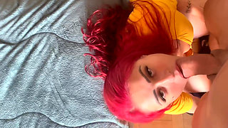 She didn't expect to see me come in... and ended up kneeling Part 1