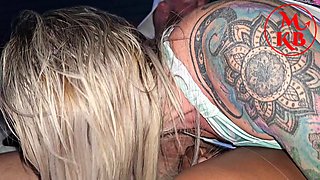 Wild Hotel Pool Party Exposed: Naughty Nipple Play Turned Double Blowjob Exhibitionism