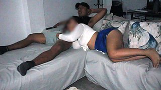 My Sister-in-law Visits Us and I Fuck Her in the Furniture Secretly From My Wife