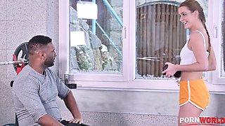 Svelte Blonde Alexis Crystal Gets Broken In by Her First BBC at the Gym GP1734