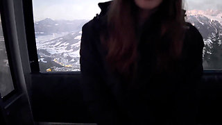 Horny Teen gets a Facial in public and gets fucked hard and filled with cum