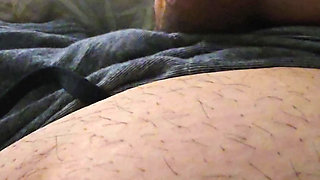 Step mom hand pulled out step son dick and handjob without shame