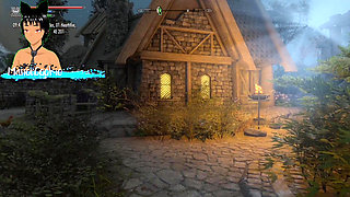 Skyrim B and L mod - Trying to complete a quest but got distracted by hot women