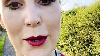 Amateur blonde slut outdoor banging following picnic