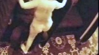 Strippers dance in the semi private room