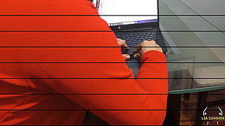 I suck my boss's cock and let him fuck me in the ass in his office while we look at numbers.