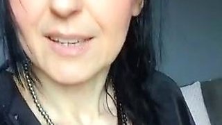 Hot brunette from squirt masturbating on webcam