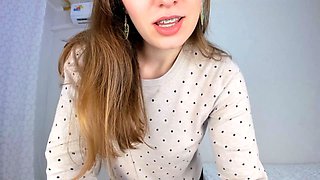 Innocent Busty blonde fingering and toying pussy