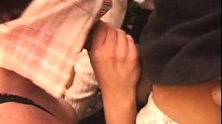 Group sex hardcore double blowjob swallowing cum