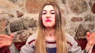 Hot Blonde Natalia Seduces a Man in Steamy Role Play - GermanPussyLove