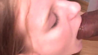 She had wide eyes as she saw that huge dick that was gonna penetrate her twat