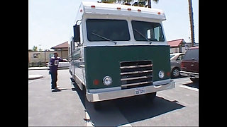 Black and ebony's threesome in the camper!