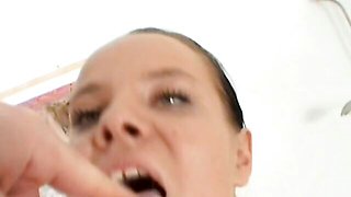Evila and Janette both love sucking this penis and kissing