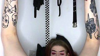 Jessy funny amateur teen brunette toying