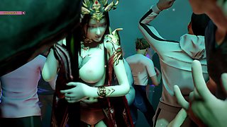 Bigtits in 3D: a Goddess Awakens - 3D Animation