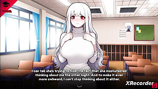 Phanta jerks off to her unsuspecting professor.