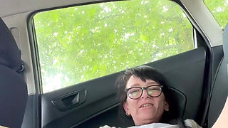 Squirting in the Back of M Car