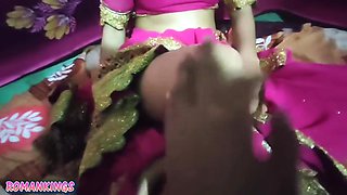 Desi Naina Wear Her Pink Sareee Then Fuck In Doggy Style