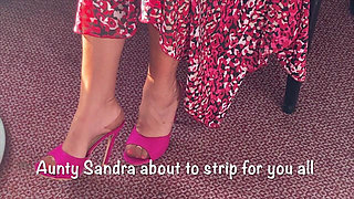 Aunty Sandra Stripping for You All