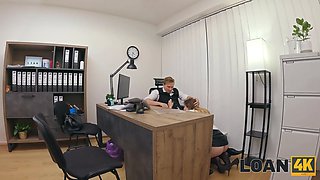 Loan4k. czech girl with Huge Boobs is smoking clerk’s Big Cock in his office