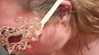 Late night blowjob in the bathroom by big tit Daisy MILF