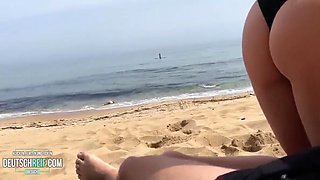 Wir Ficken Vor Dem Surfer Am Strand