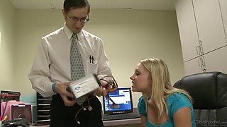 Forbidden Office Heat with John Henry's Blonde Charm