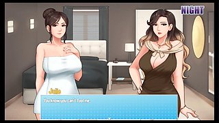 Getting down with my busty stepmom on the couch during chores