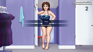 Summertime Saga v21.0.0 - Big Tits Stepmom Gives Blowjob In Shower To 18yo Stepson. He Cums In Her Mouth And She Swallows - #64