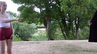 CFNM sluts deepthroating lucky guys dick
