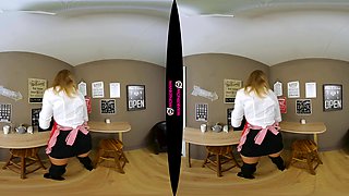 Espresso Wank - Big Tits Shaved Blonde - Sexlikereal
